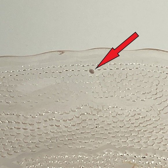 Vintage Pink Glass Candy Trinket BonBon Dish "Charlie" Pattern Cherry Blossoms - Picture 9 of 9